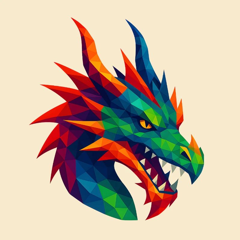 Animaux de style WPAP - Dragon