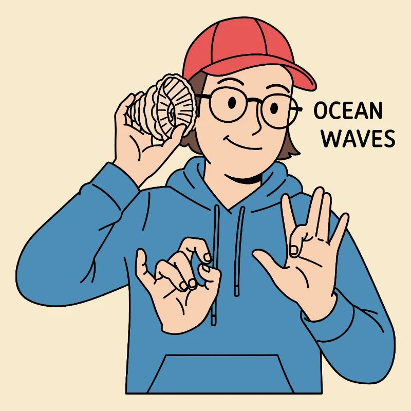 Gebärdensprache Ocean Waves
