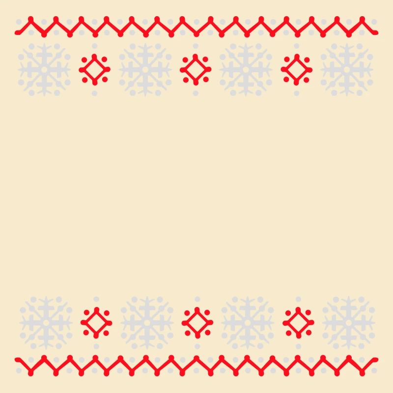Ugly Sweater Christmas Pattern Snowflakes Cool