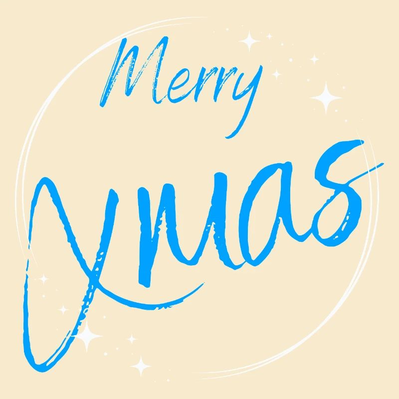Frohe Weihnachten Script Circle