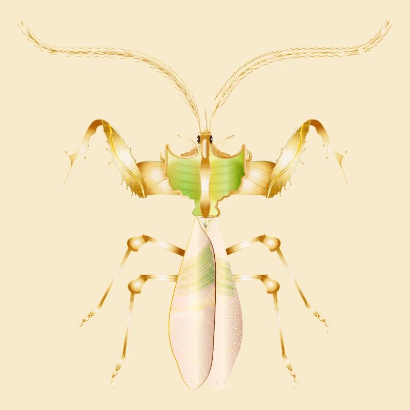 Golden Tropical Insect–Exotic Devil Flower