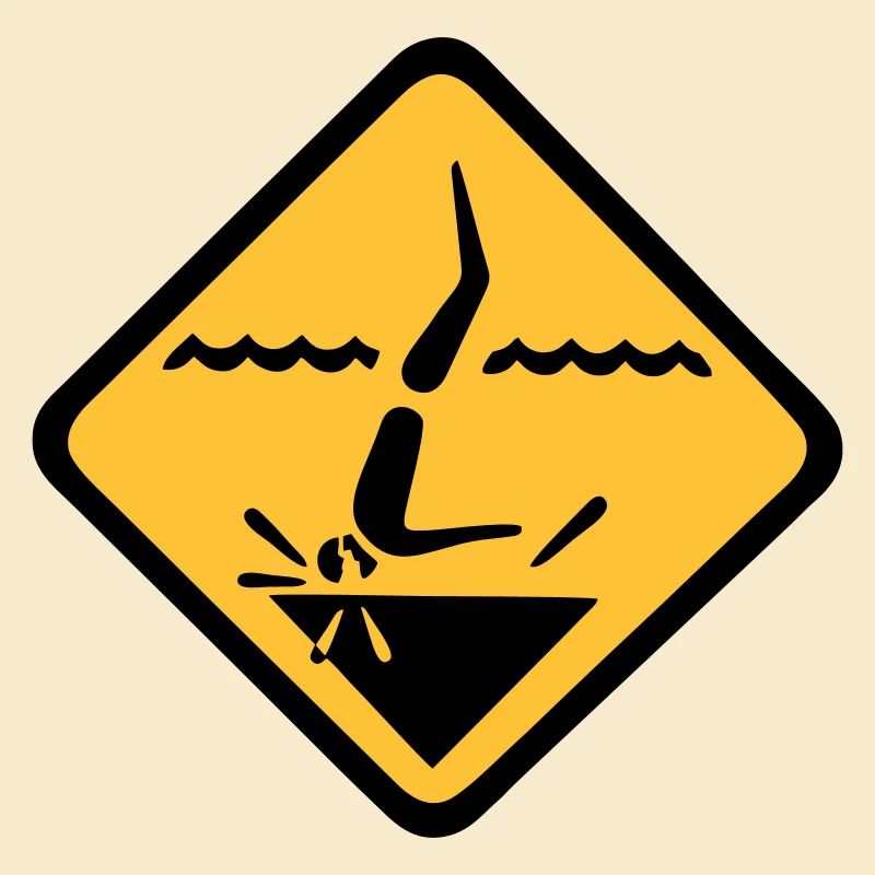 Tauchen Schild Grafik