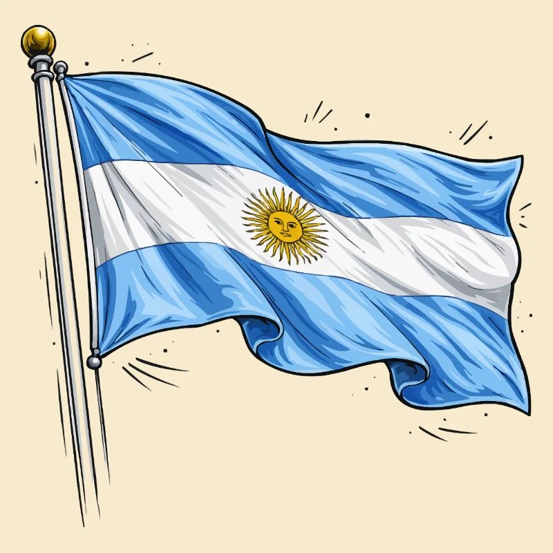 Drapeau de l’Argentine