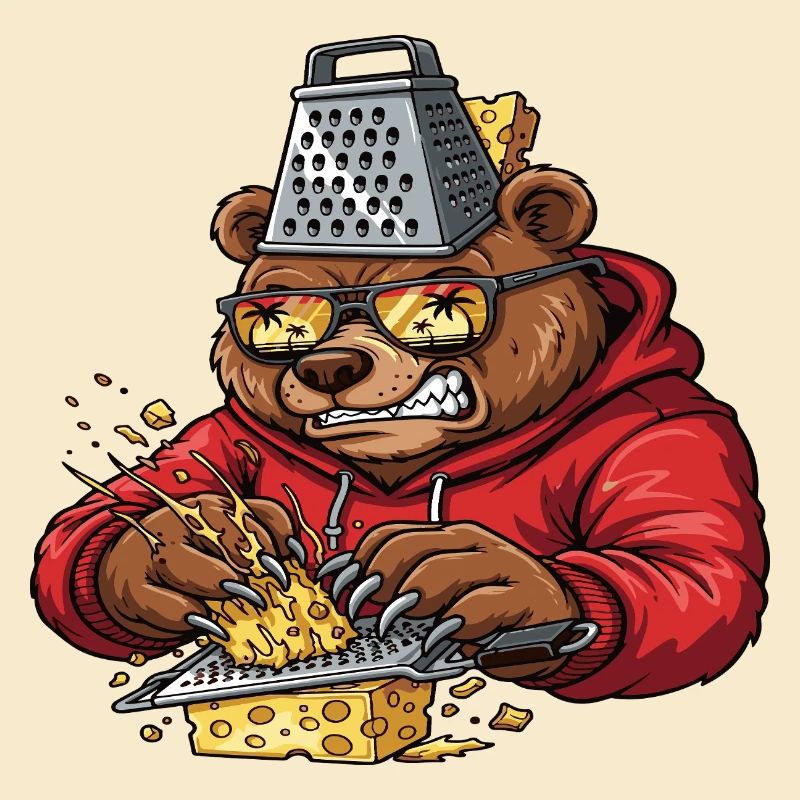 Écraseur de fromage à râpe à ours