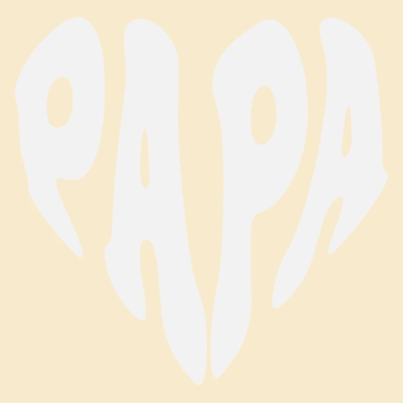 Papa - Small Heart (Custom Color)