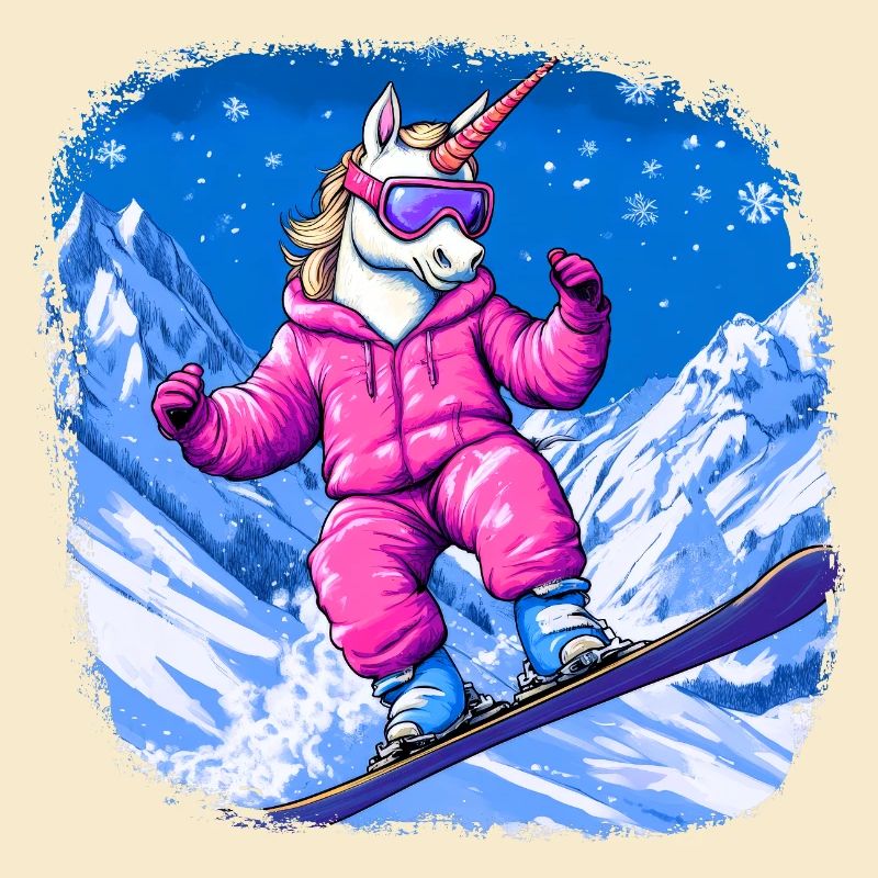 Einhörner Snowboard