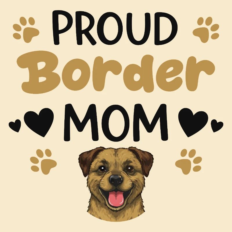 Stolze Border Mutter, Border Terrier