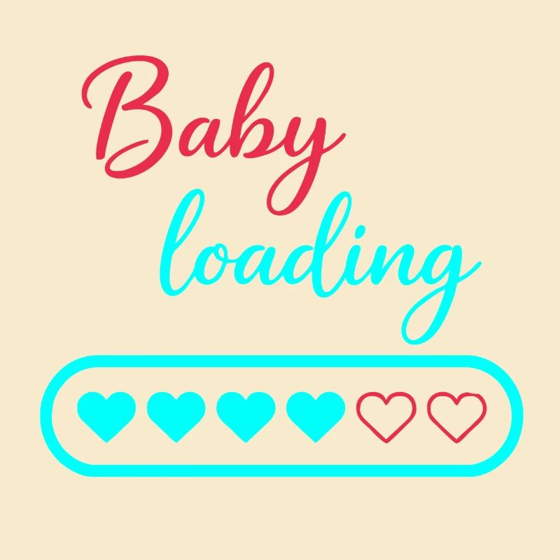 Baby Loading Neon Hearts