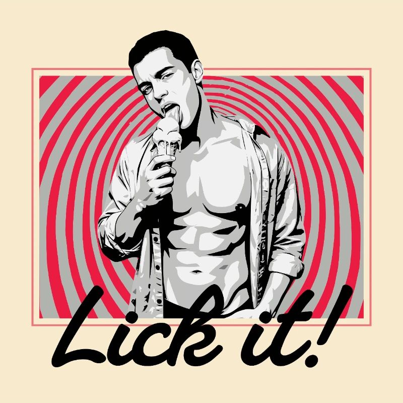 Retro Pop Art: Eiscreme Pose