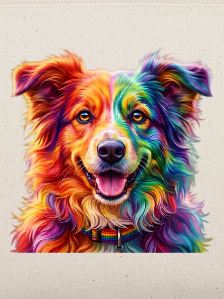 Regenbogenhund / Hund in Regenbogenfarben