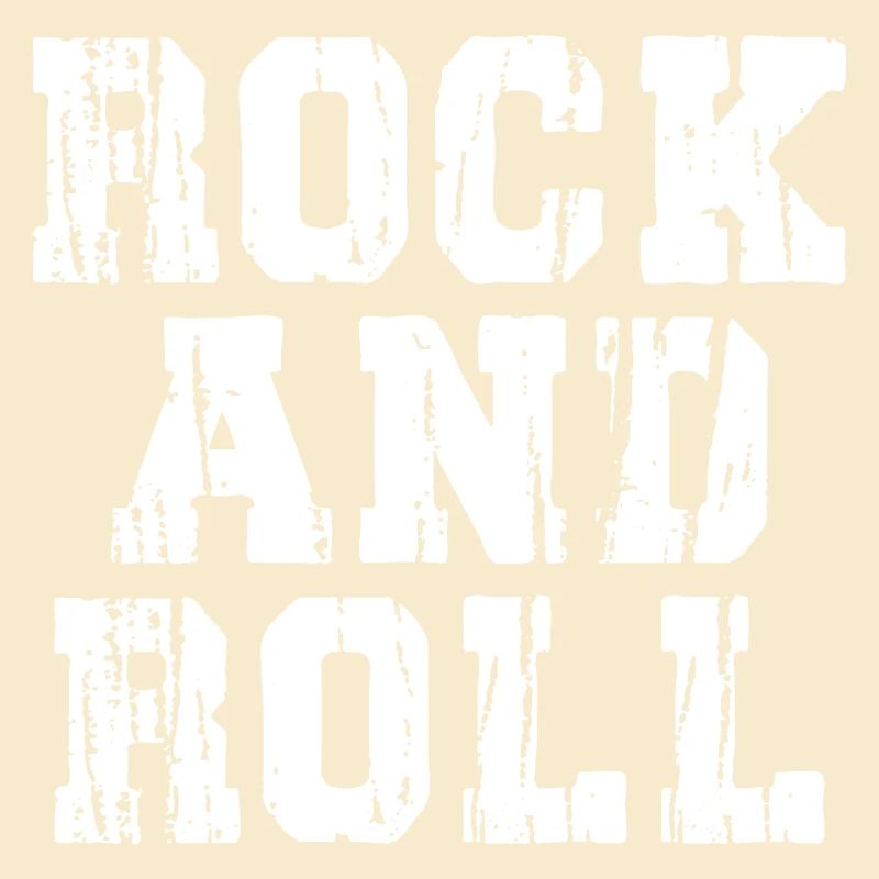 Rock'n'Roll Distressed Text Logo