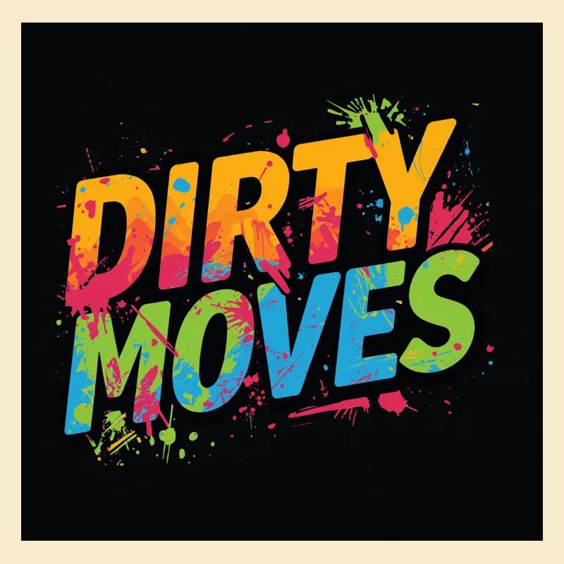 Dirty Moves Neon Splash Tee