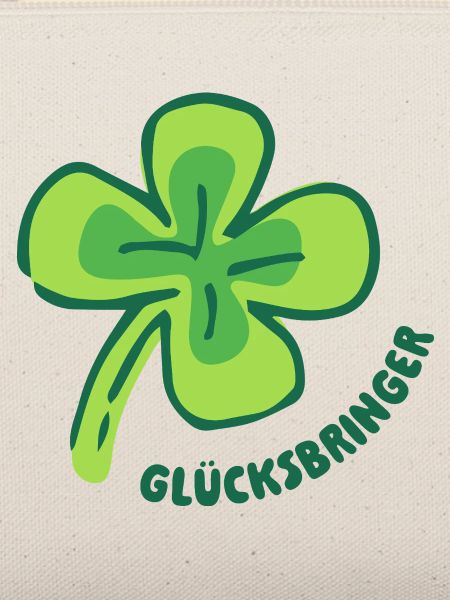 Viel Glück - Glücksbringer - Kleeblatt
