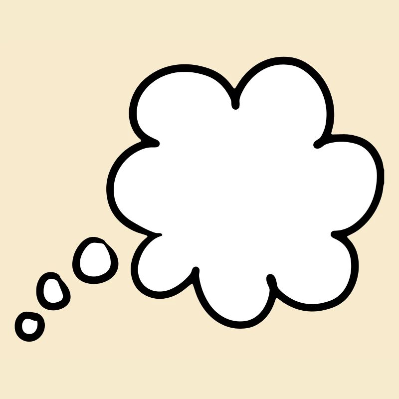 Bulle de pensée bulle de pensée thought bubble