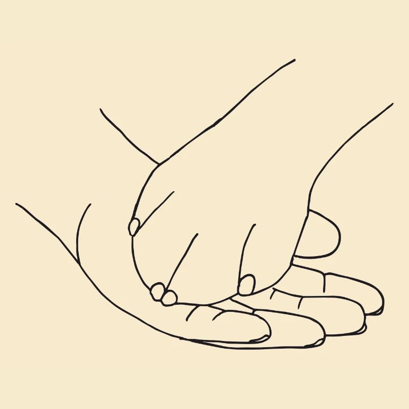 Hand mit Pfote