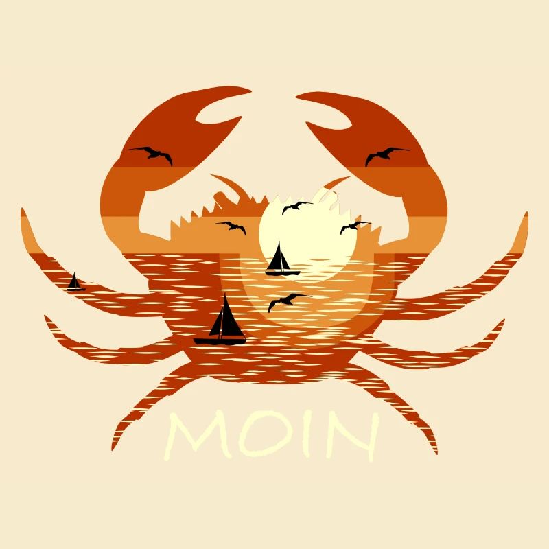 Moin Norddeutsch Krabbe