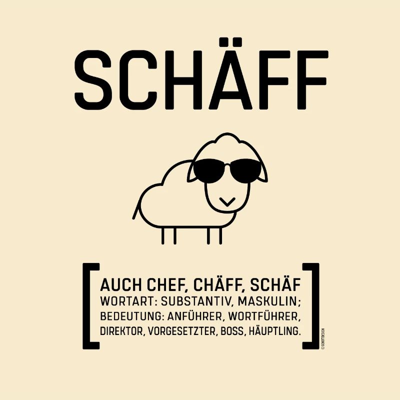SCHÄFF CHEF CHÄFF BOSS Black Geschenkidee