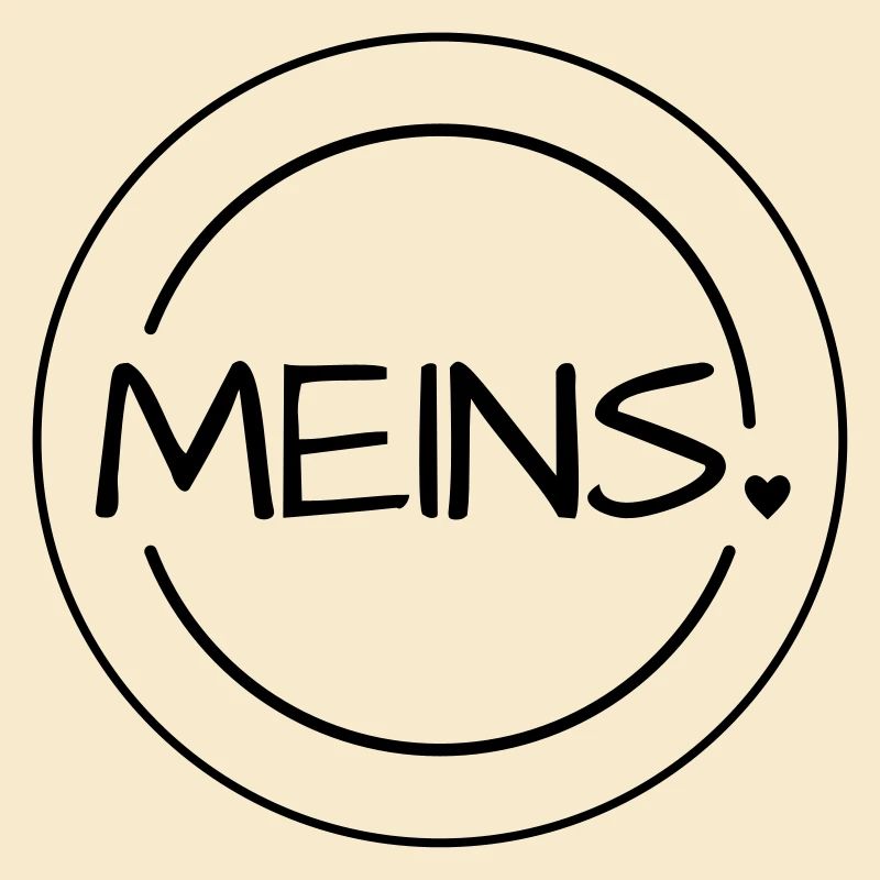 Meins mit Herz Stempel