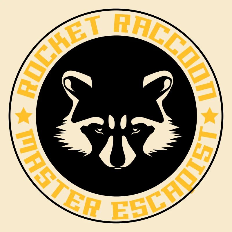 Rocket-Waschbär voll Logo