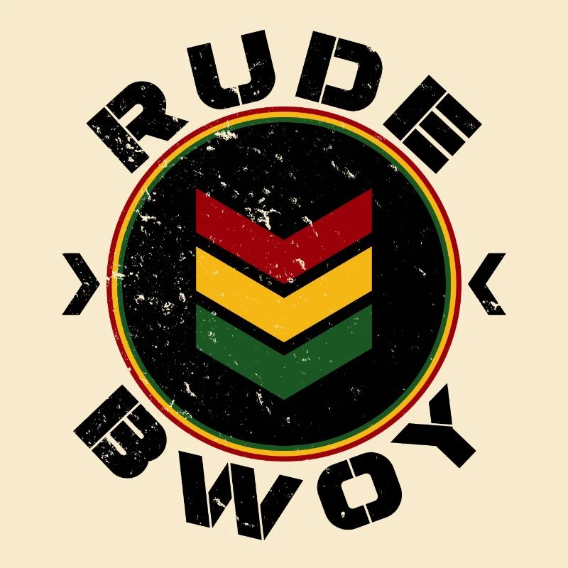 Rude Bwoy black distressed