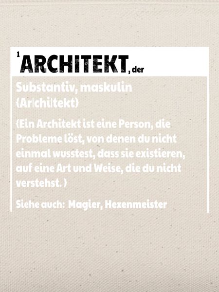 Architekt Definition