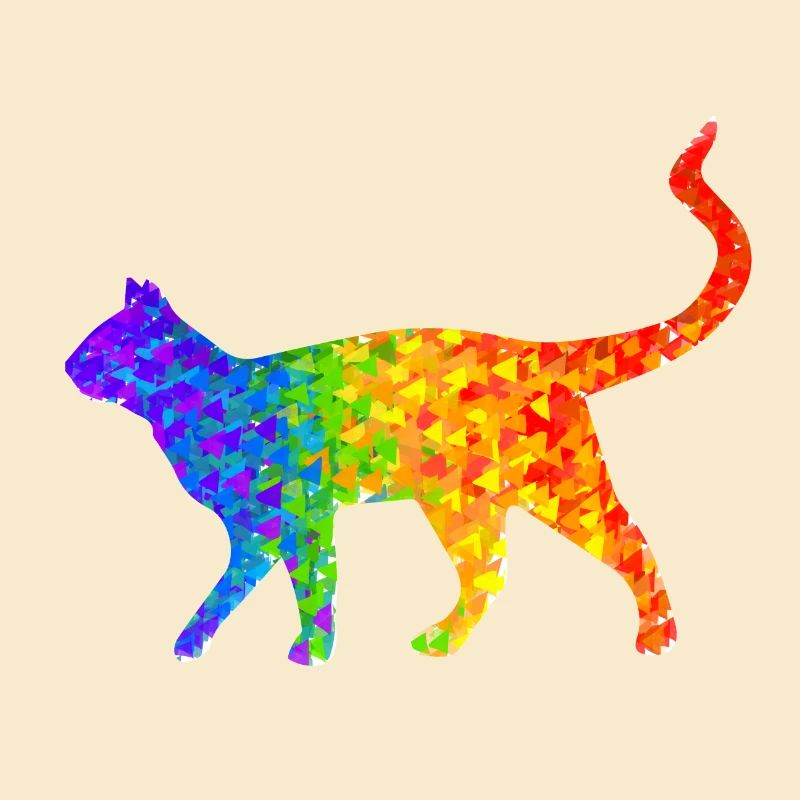 Regenbogen-Katze