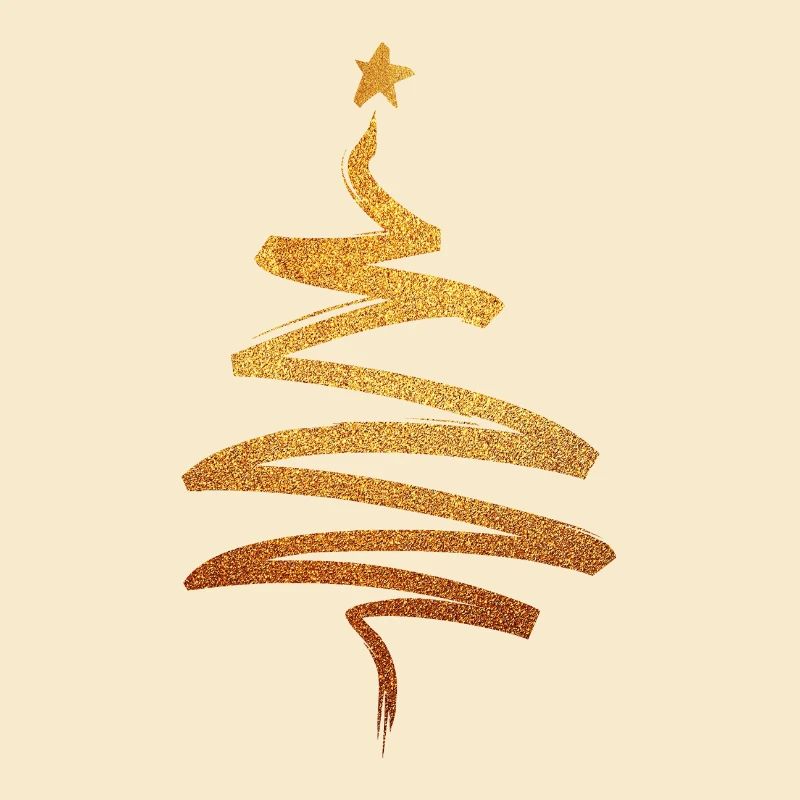 Weihnachtsbaum - Gold Geschenk Geschenkidee