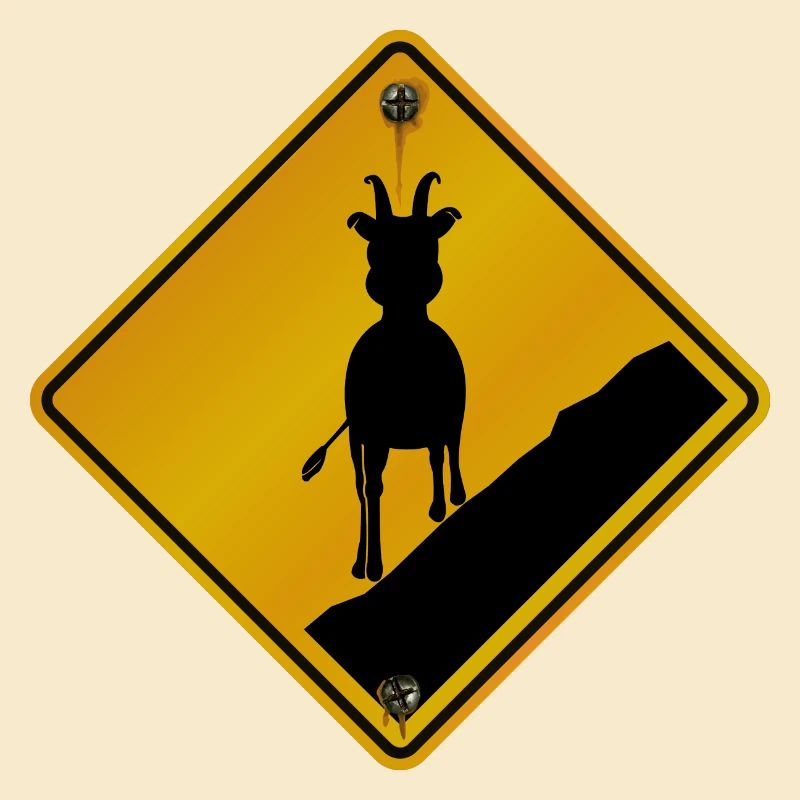 Danger roadsign traversee de dahu
