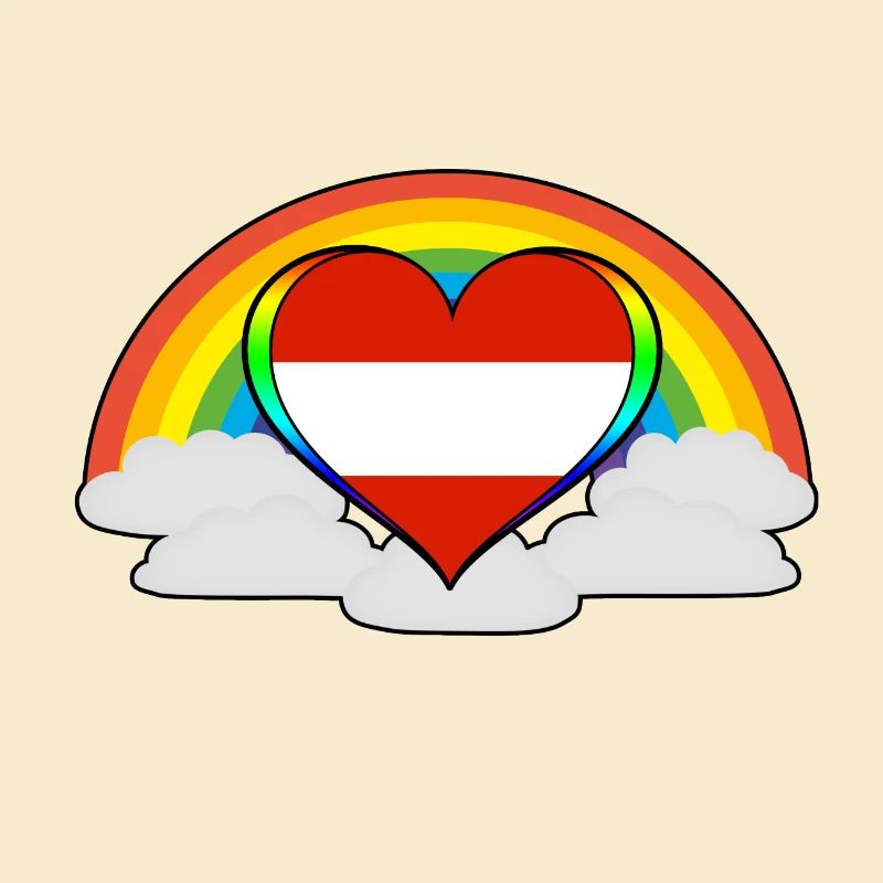 Geschenk Regenbogen Pride Stolz Österreich