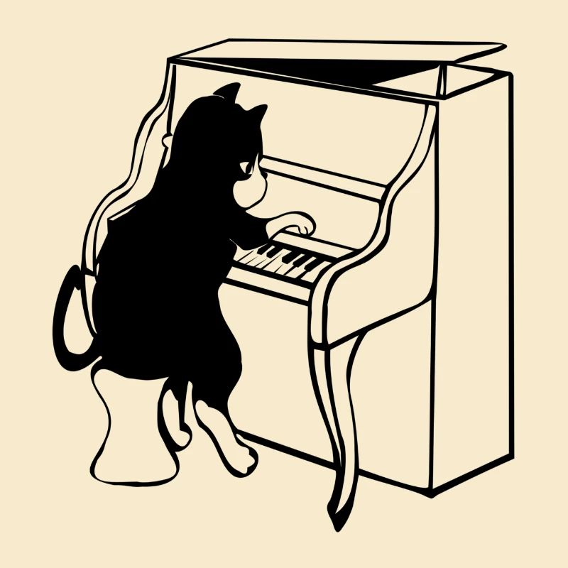 Piano Music Cat