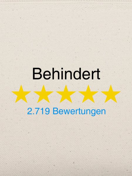 Behindert mit Bewertung