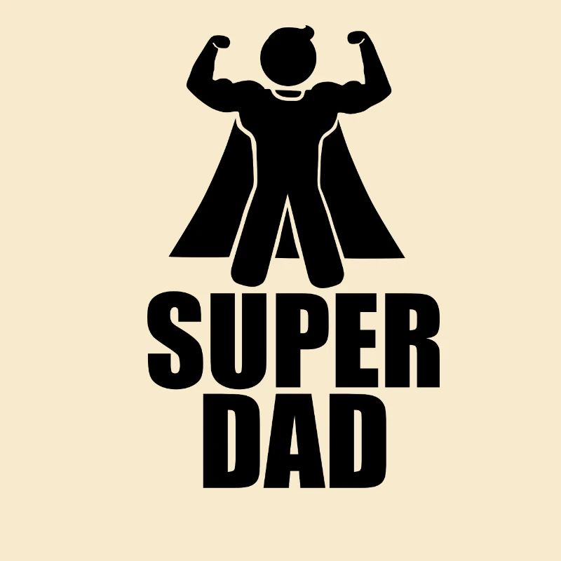 "SUPER DAD" Tshirt - Geschenkidee