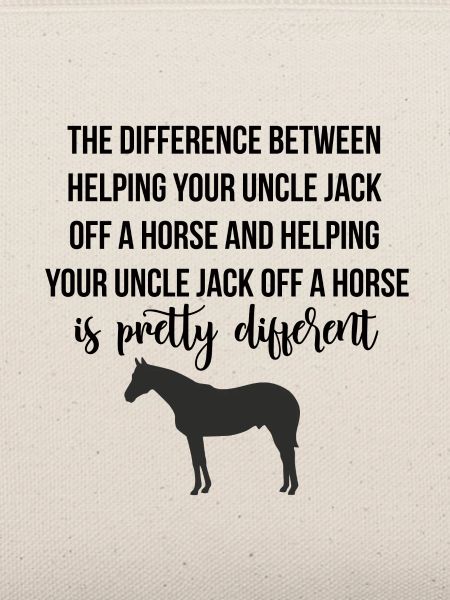Jack off a horse