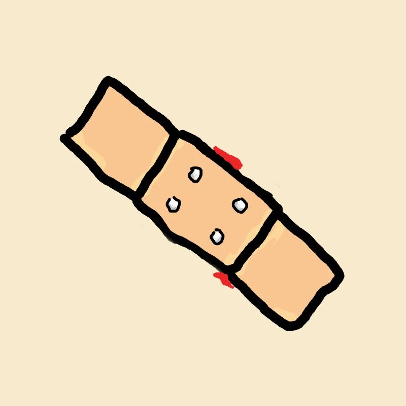 pflaster mit blut