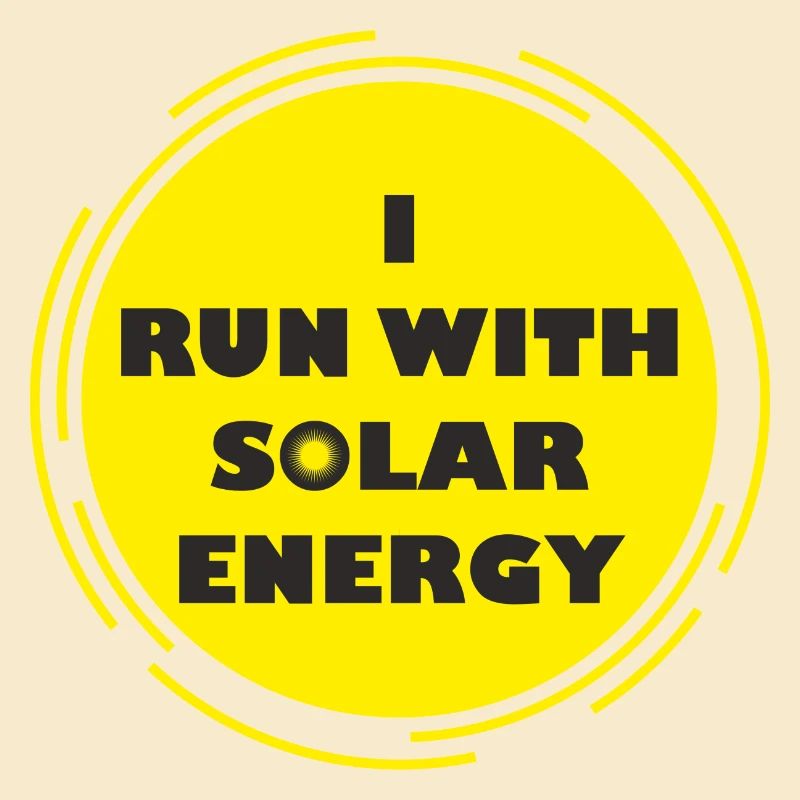 course drôle avec la conception de l'énergie solaire