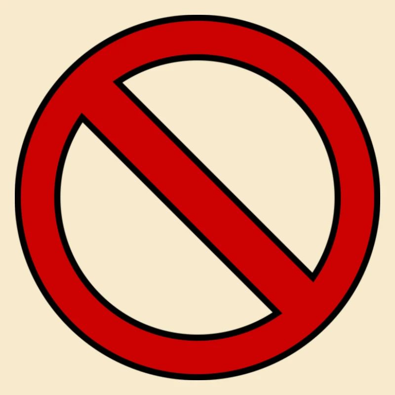 Verboten Schild Geschenk Idee