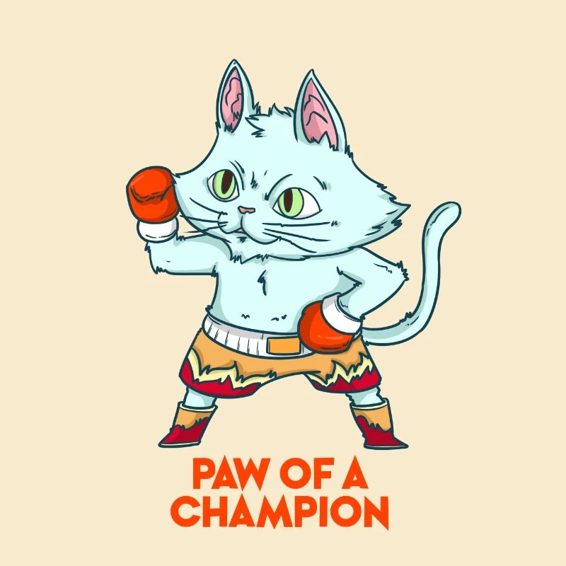 Boxer de gueule de chat