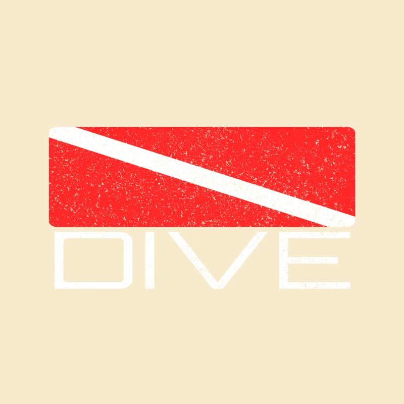 Dive | Dive design with dive flag for divers