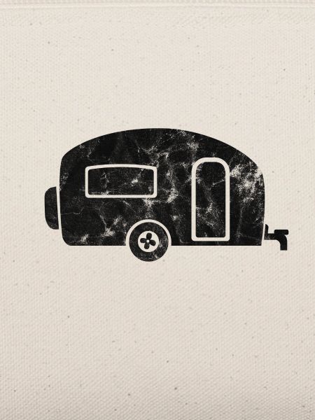 Wohnwagen schwarz distressed Camping Geschenk