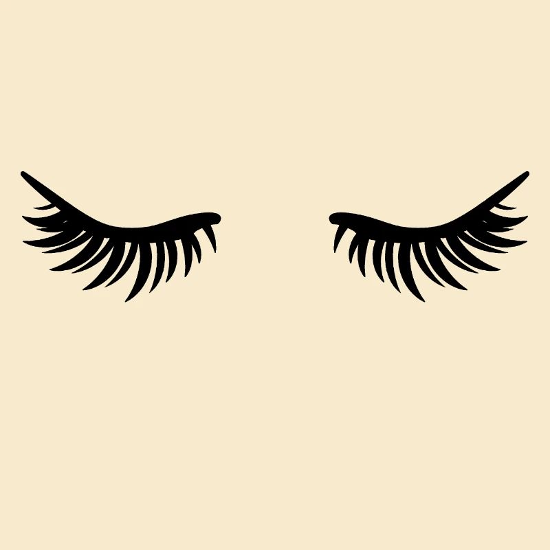 Yeux fermés - cils