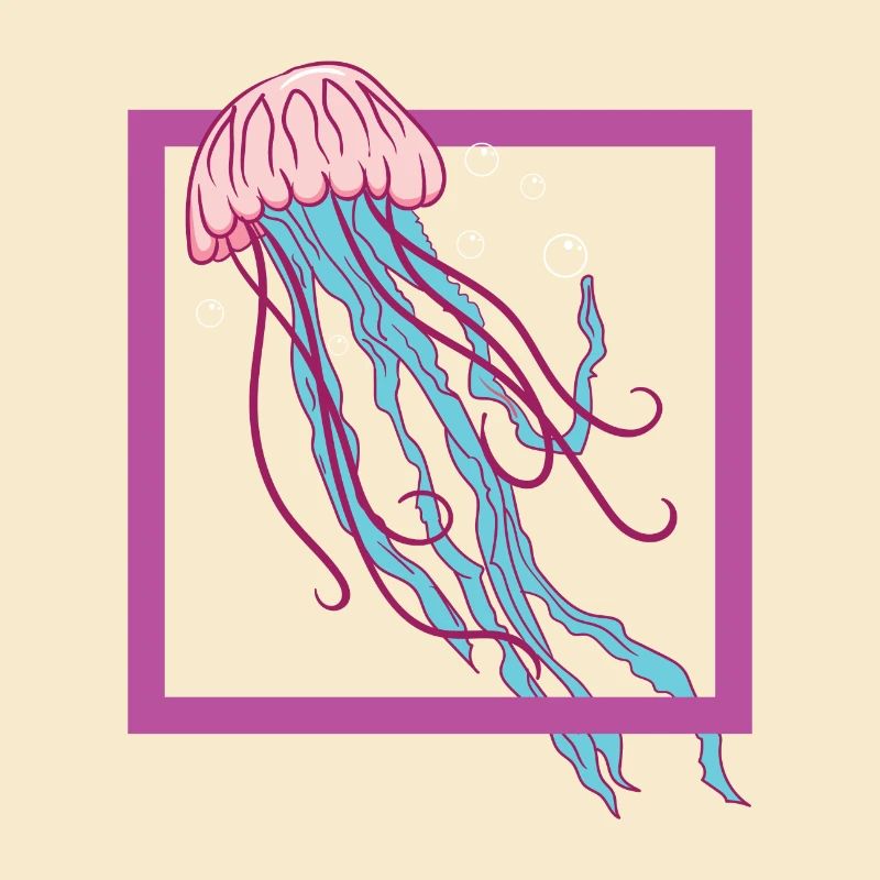 Méduse - Eau - mer - coloré