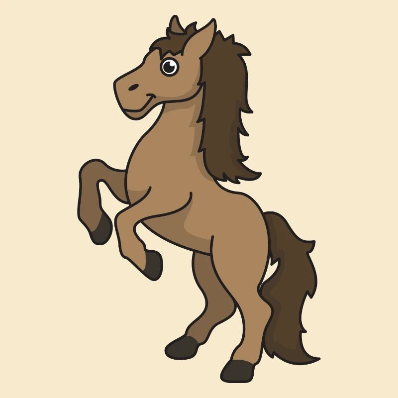 Pferd Pferde Geschenk Comic reiten Reiter Tier