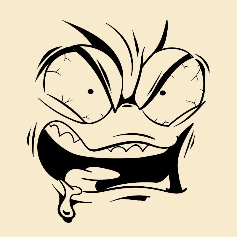 Angry face
