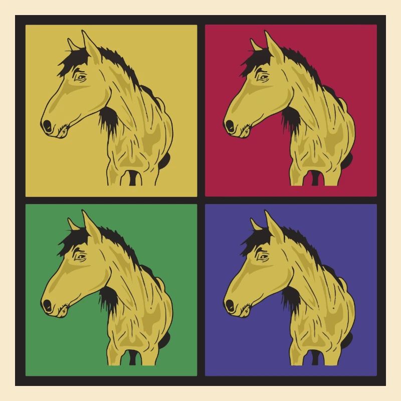 Pferde Pop-Art