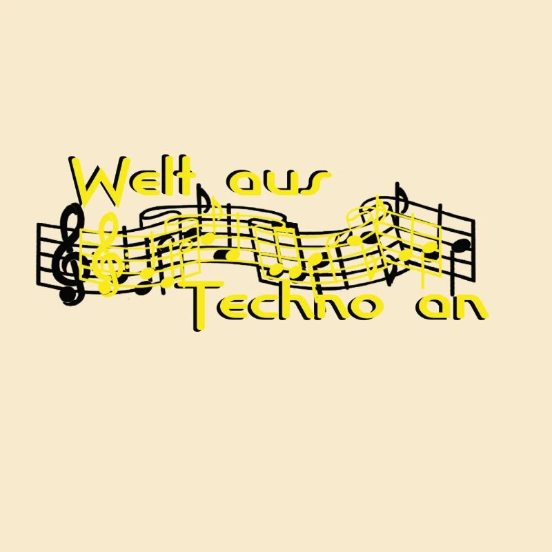 Welt aus Techno an