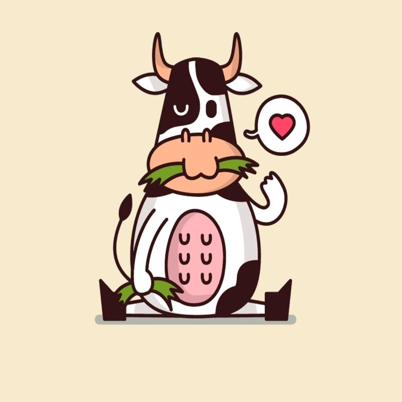 Kühe Cartoon Comic Kuh