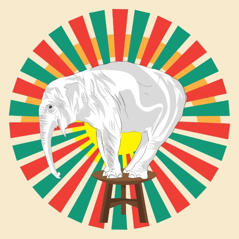 White elephant in the circus