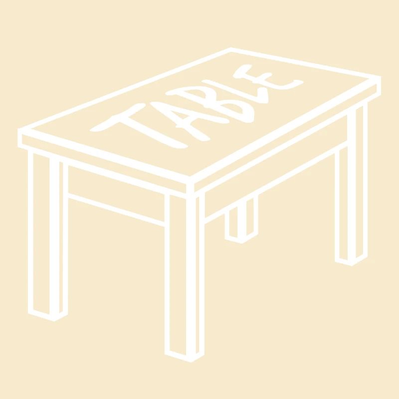 Table dining table furniture object carpenter