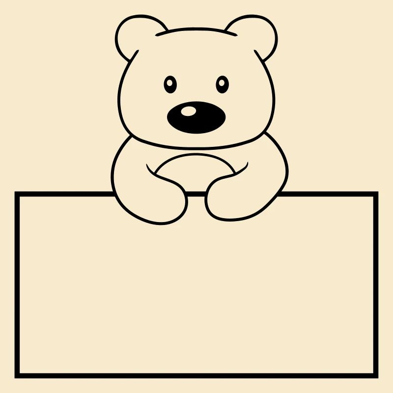 frame name shield text write teddy grizzly ba