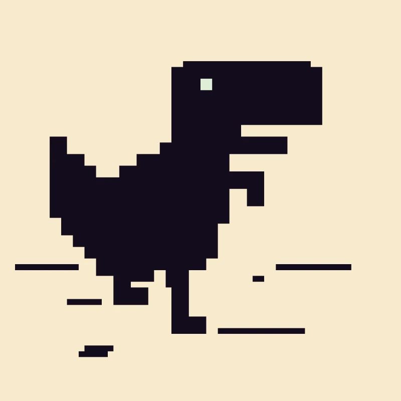 Retro Pixel Dinosaurier